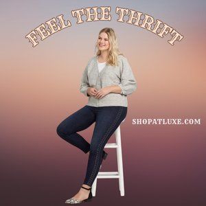 Lane Bryant Blouson-Sleeve Button-Front Cardigan